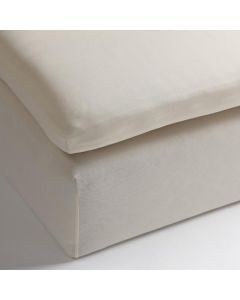 Riviera Maison Hoeslaken voor Top Matras Jersey  in de kleur Cream