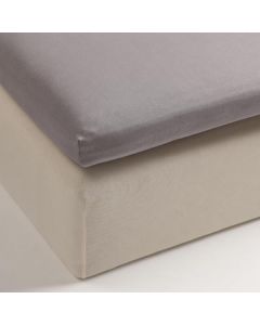 Riviera Maison Hoeslaken voor Top Matras met split  in Jersey  in de kleur Grey
