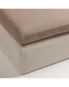 Riviera Maison Hoeslaken voor Top Matras Jersey  in de kleur Taupe